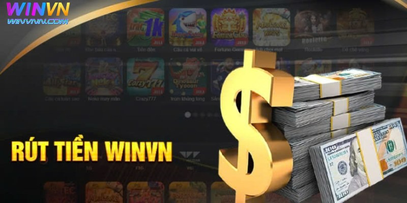 Người chơi cần truy cập vào trang chủ WinVN để tiến hành rút tiền